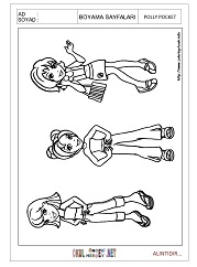 Polly Pocket boyama sayfaları